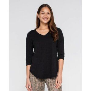 NWT • Nation LTD • V-Neck Tee Shirt in Black